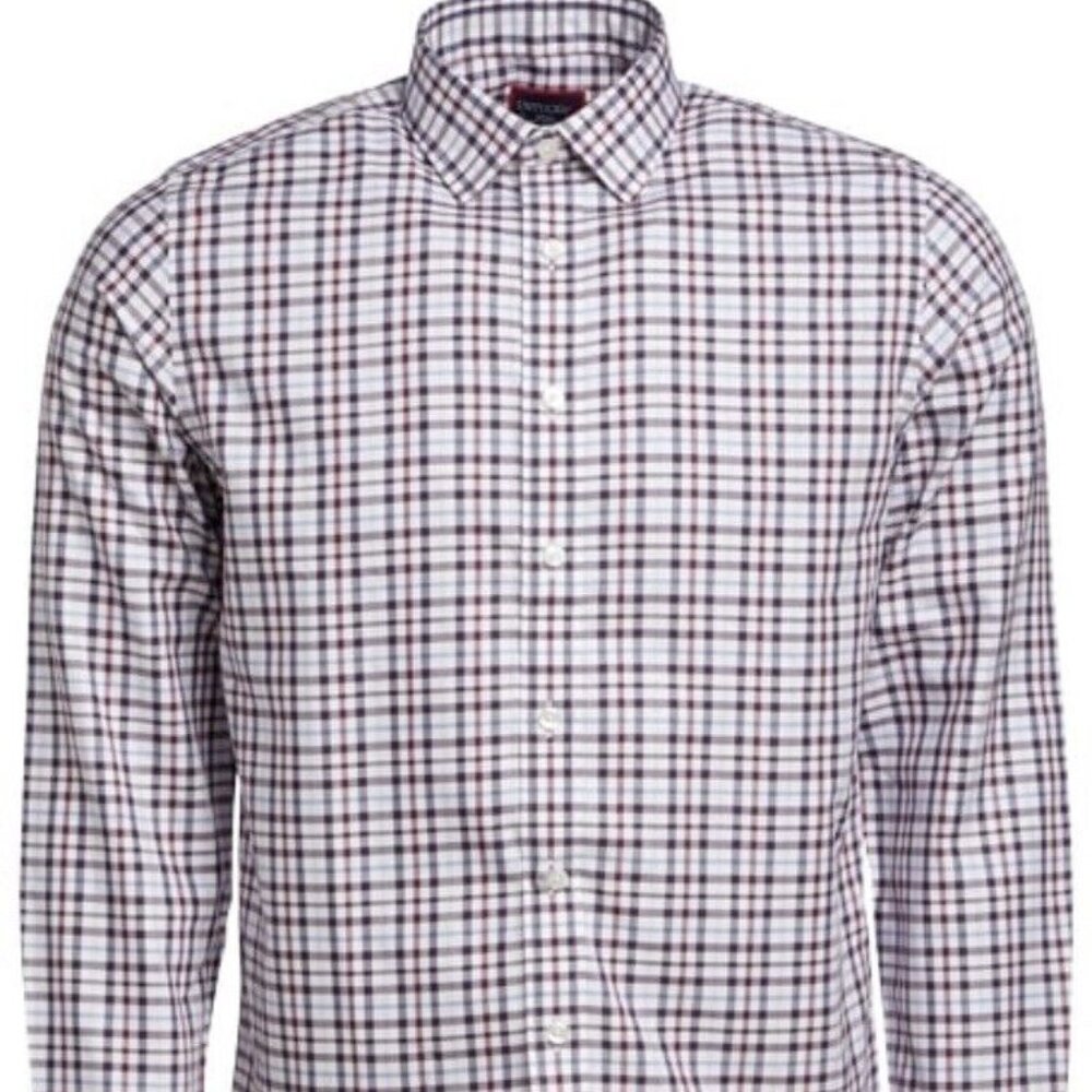 UNTUCKit Salento WF Long Sleeve Button Up Shirt Navy Check Men’s L - Like New